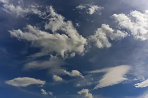 Cloud Formation Types Stampe: Various cloud types, Tyrol, Austria