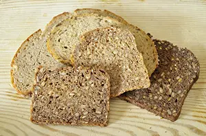 Studio Shot Of Breads Stampe: Various kinds of bread