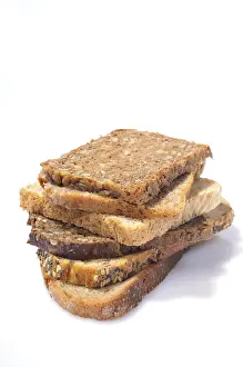 Studio Shot Of Breads Stampe: Various kinds of bread
