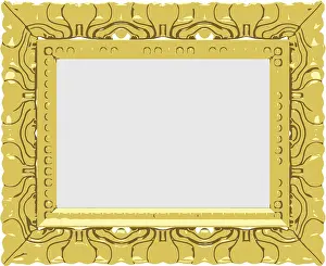 Gold Frame Vector Stampe: Vector gold frame