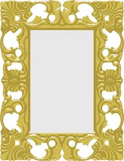 Golden Picture Frame Stampe: Vector gold frame