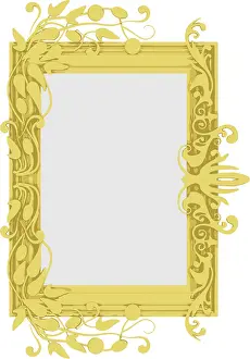 Gold Frame Vector Stampe: Vector gold frame