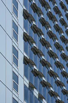 German Modern Architecture Photos Stampe: Ventilation flaps on windows in skyscraper facade