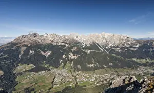 South Tyrol Mountain Scenery Stampe: View from the top of the Cima Dodici