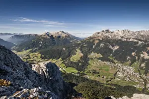 Dolomites Panorama Stampe: View from the top of Cima Dodici