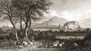 Scottish Fortification Architecture Stampe: View from Craigleith, Edinburgh