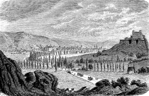 Southern Germany City Portrait Stampe: View of Eichstaett, formerly also Eichstaedt or Aichstaed