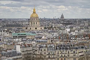 Paris Cityscape Stampe: View from the Eiffel Tower to the Invalides