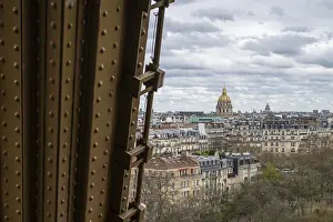 Paris Cityscape Stampe: View from the Eiffel Tower to the Invalides