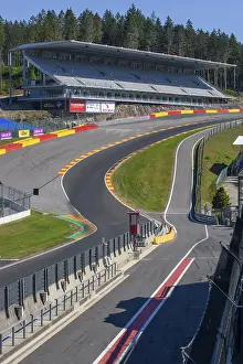 Ardennes Roller Coaster Stampe: View from an elevated position on the dangerous Eau Rouge bend
