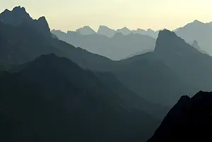 Ehrwald Austria Stampe: View of the Karwendel Range, Ehrwald