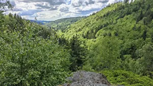 Frankenwald Nature Park Stampe: View from Lamnitzblick viewpoint