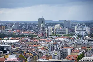 Bavarian Landscape Stampe: View over Munich