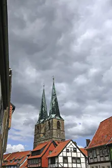Historic German Architecture Stampe: View over the rustic