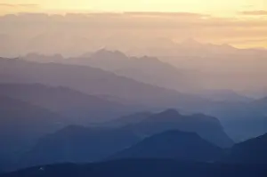 Austrian Mountain Massif Stampe: View from the Stoderzinken, Styria, Austria