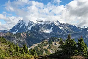 High Angle View Of Mountains Stampe: View from Table Mountain of Mt
