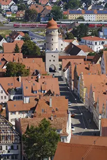 Central Europe Old Town Scene Stampe: View from the tower Daniel of St