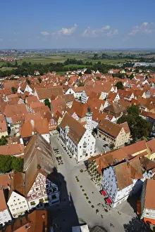 Nordlingen Old Town Stampe: View from the tower Daniel of St