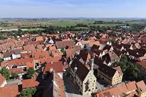 Southern Germany Old Town Stampe: View from the tower of the Daniel or St