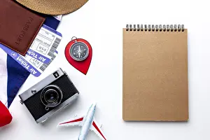 Healthcare System Representation Stampe: Top view travel kit elements