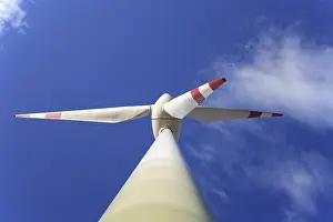 Clean Power Generation Stampe: View of a windmill