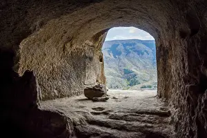 Abandoned Subway Station Stampe: View thru the window of cave monastery