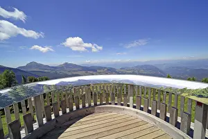 Unesco World Heritage Dolomites Stampe: Viewing platform with panoramic view