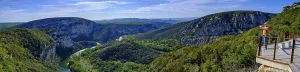 Uninhabited Countryside Views Stampe: Viewpoints on the river bends, Ardeche