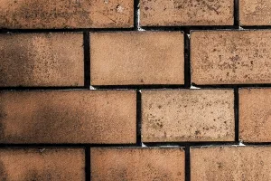 Vintage Brick Wall Background Stampe: Vintage red brick wall pattern background