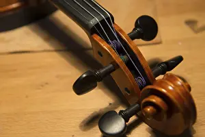 Violin Detail Stampe: Violin, detail of the scroll