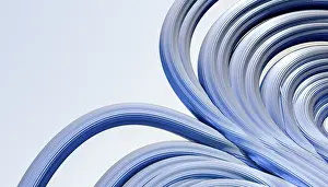Abstract Illustration Stampe: A visually captivating 3D render featuring a complex