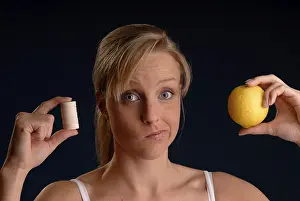 Citrus Fruit Health Stampe: Vitamine or tablets?