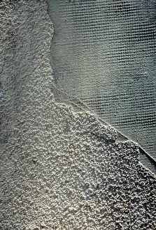 Deserted Wall Background Stampe: Wall surface as a simple grunge background texture pattern