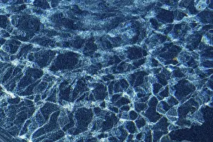 North America Waterfront Scene Stampe: Water, reflection pattern in a swimming pool