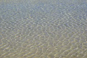 Wavy Water Surface Stampe: Water surface with reflection, wavy pattern