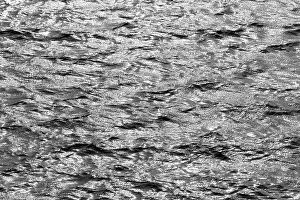 Mohnesee Lake Germany Stampe: Water surface with waves and light reflections