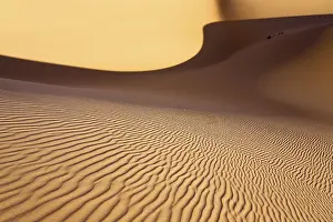 Libyan Desert Sand Dunes Stampe: Wave patterns, structures on sand dunes of the Libyan Desert