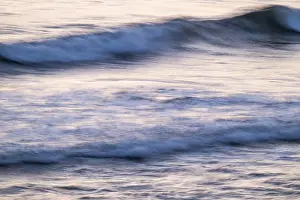 North Sea Shoreline Stampe: Waves, long exposure, wipe effect