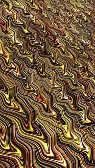 Web Design Background Image Stampe: Wavy fractal background - computer-generated image