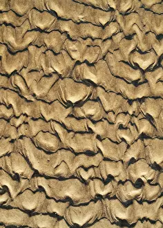 Wavy Sand Pattern Stampe: Wavy pattern in the sand of beach