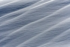 Deserted Austrian Landscape Stampe: Wavy snow surface with structures