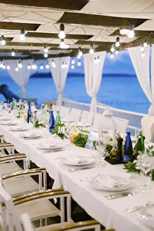 Wedding Dinner Table Stampe: Wedding dinner table reception