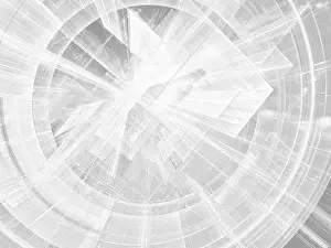 Studio Shot Picture Stampe: White background - abstract computer-generated image