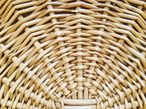 Rustic Background Image Stampe: Wicker basket texture as rustic background