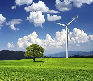 Green Electricity Generation Stampe: Wind generator