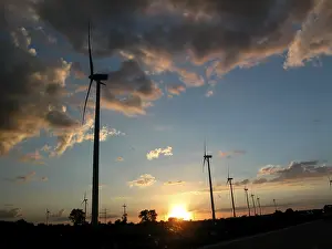 Wind Power Industry Stampe: Wind wheels