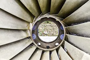 Abandoned Mill Building Stampe: Detail of a windmill