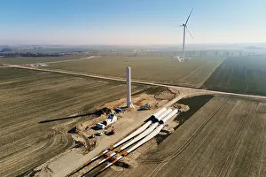 Alternative Energy Solutions Stampe: Windmill generator wing prepared for assembling on ground