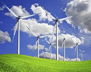 Wind Power Generation Stampe: Windmills