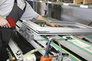 Mannheim Window Factory Stampe: Window construction, window production